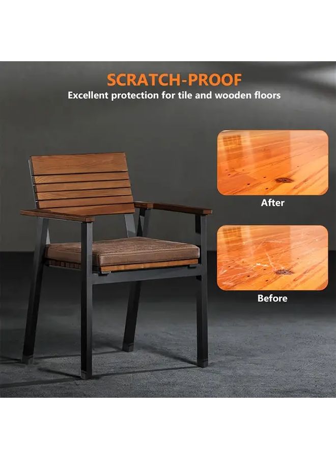 Square Silicone Chair Leg Protectors M Size Non Slip Furniture Pads For Hardwood Floors - Image 5